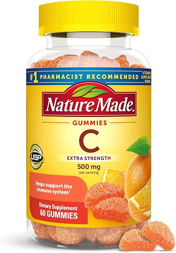70% off deal for Nature Made Extra Strength Dosage Vitamin C 500mg per Serving, 60 Gummies on Amazon