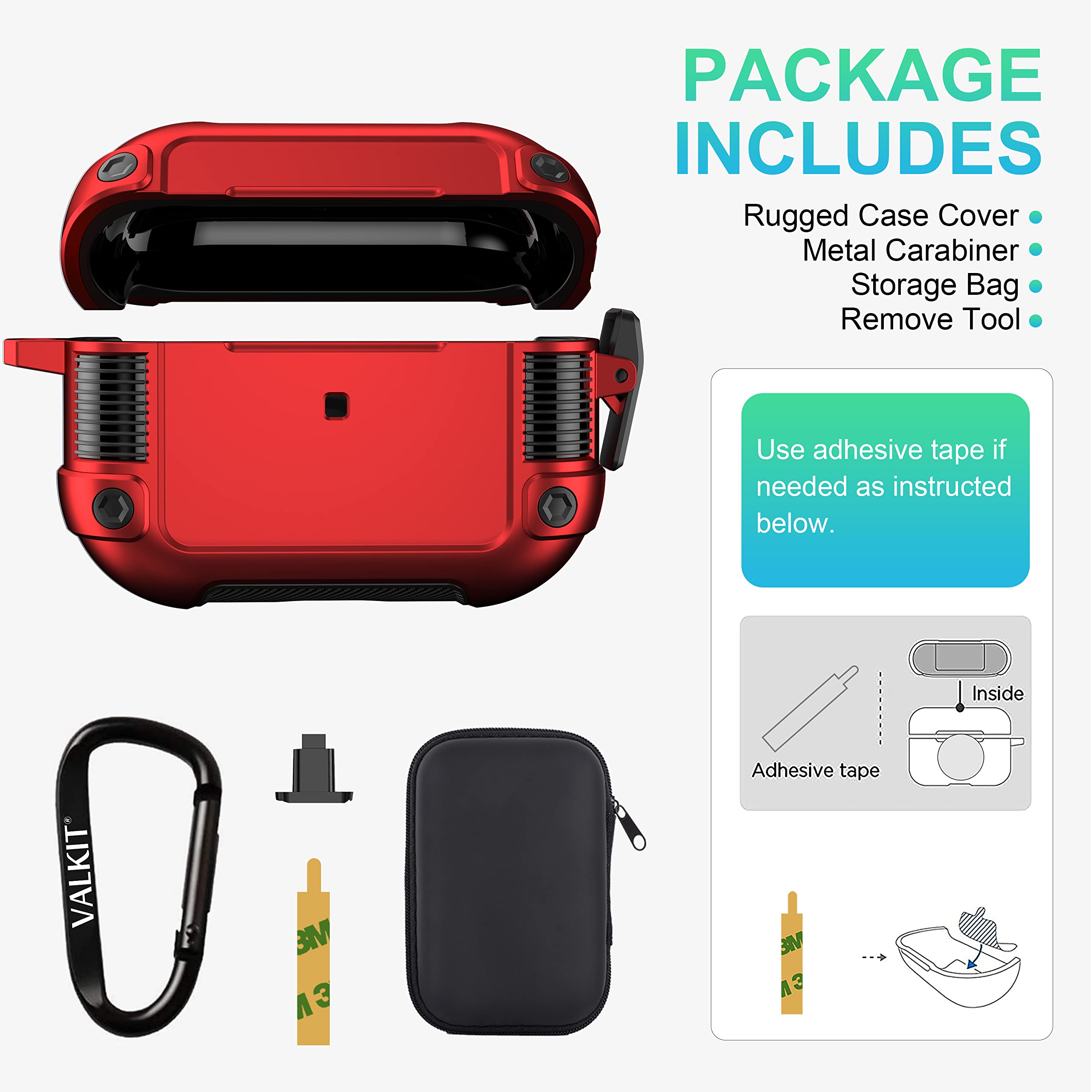 Amazon | Valkit (ヴァルキット) Airpods Pro 2対応 ロック付き