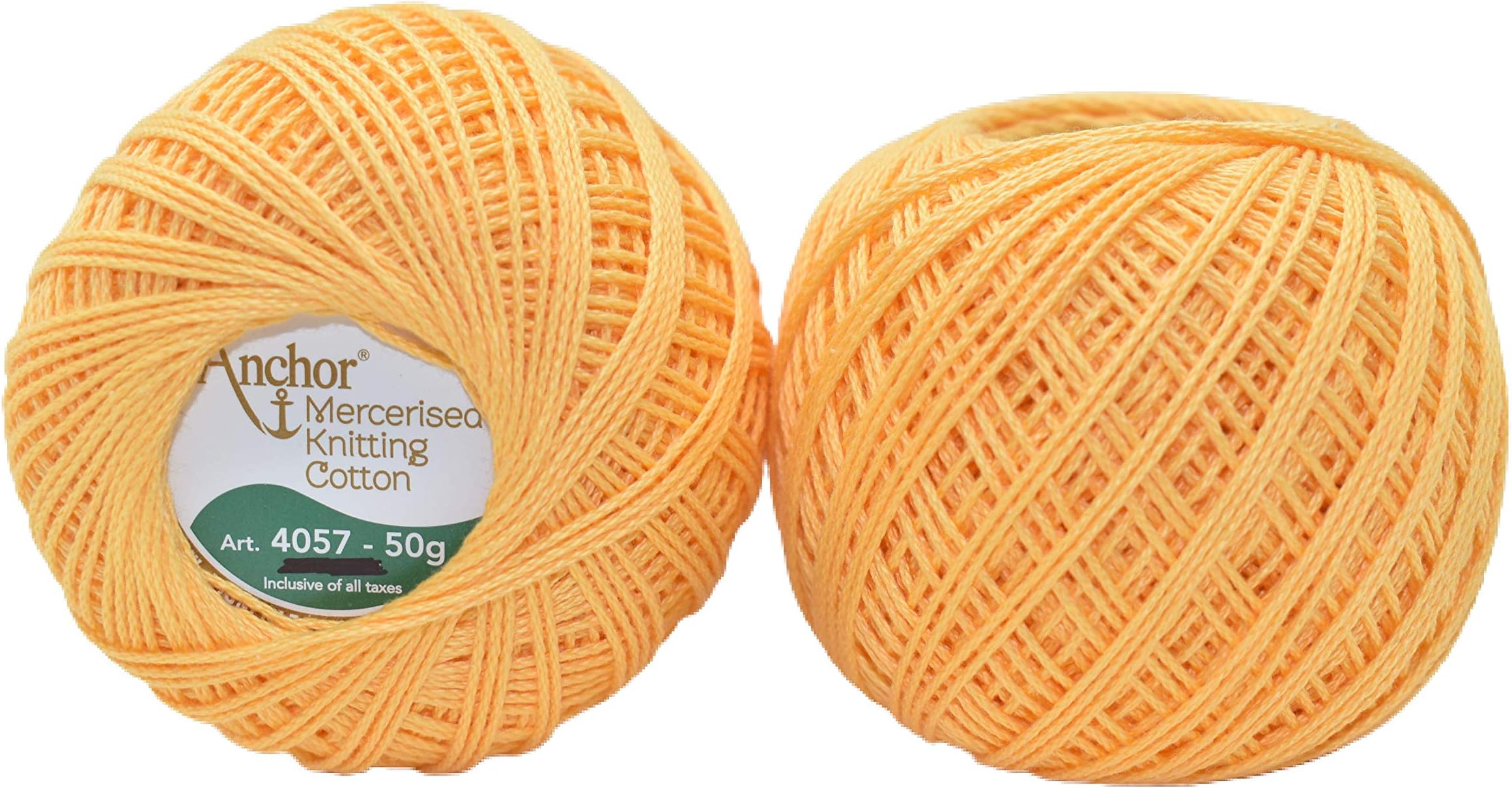 HUNNY- BUNCH® Premium Anchor Mercerised Knitting Crochet Cotton Thread Yarn Balls for Knitting, Weaving, Embroidery, DIY and Craft Making (Art. 4057) 50G - Pack of 1 (302)