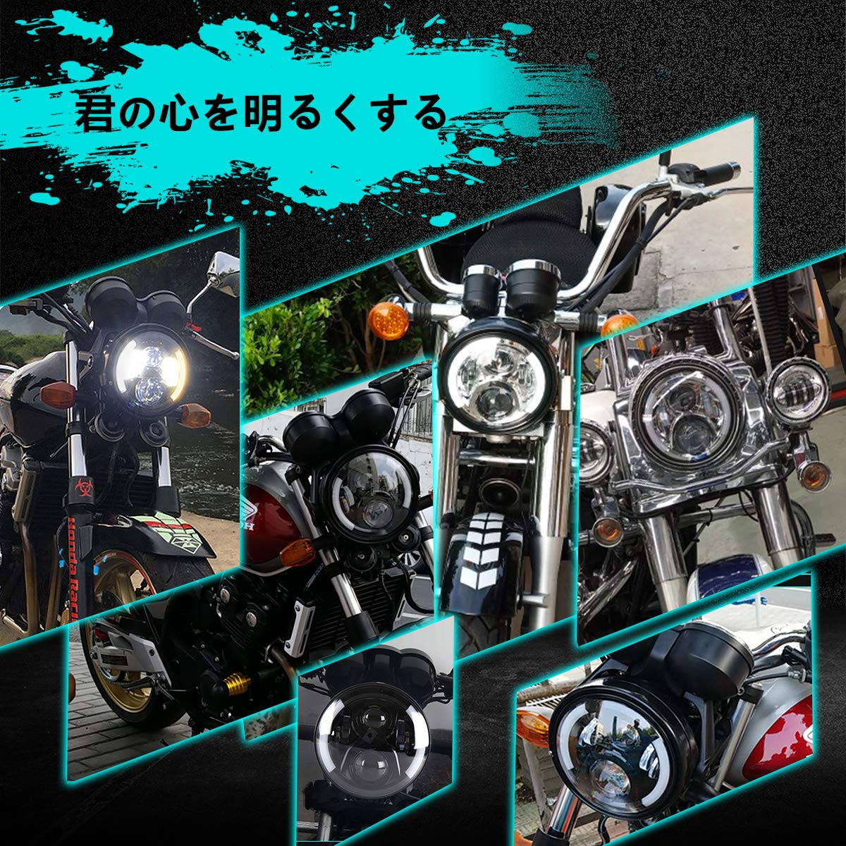 Amazon | GREENBEAN 7インチヘッドライト LED ジープラングラー 