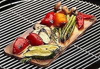 Vista 6 de TrueFire Tablones de cedro para parrilla de 7 x 16 pulgadas (paquete de 10) + bandeja de aluminio para servir, 16 pies