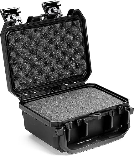 Seahorse SE-130F - Caja protectora resistente con espuma, aprobada por la TSA/Mil Spec/IP67 resistente al agua, fabricada en Estados Unidos para