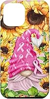 Vista 26 de Funny Breast Cancer Sunflower For Women Cute Pink Gnome Case for iPhone 16