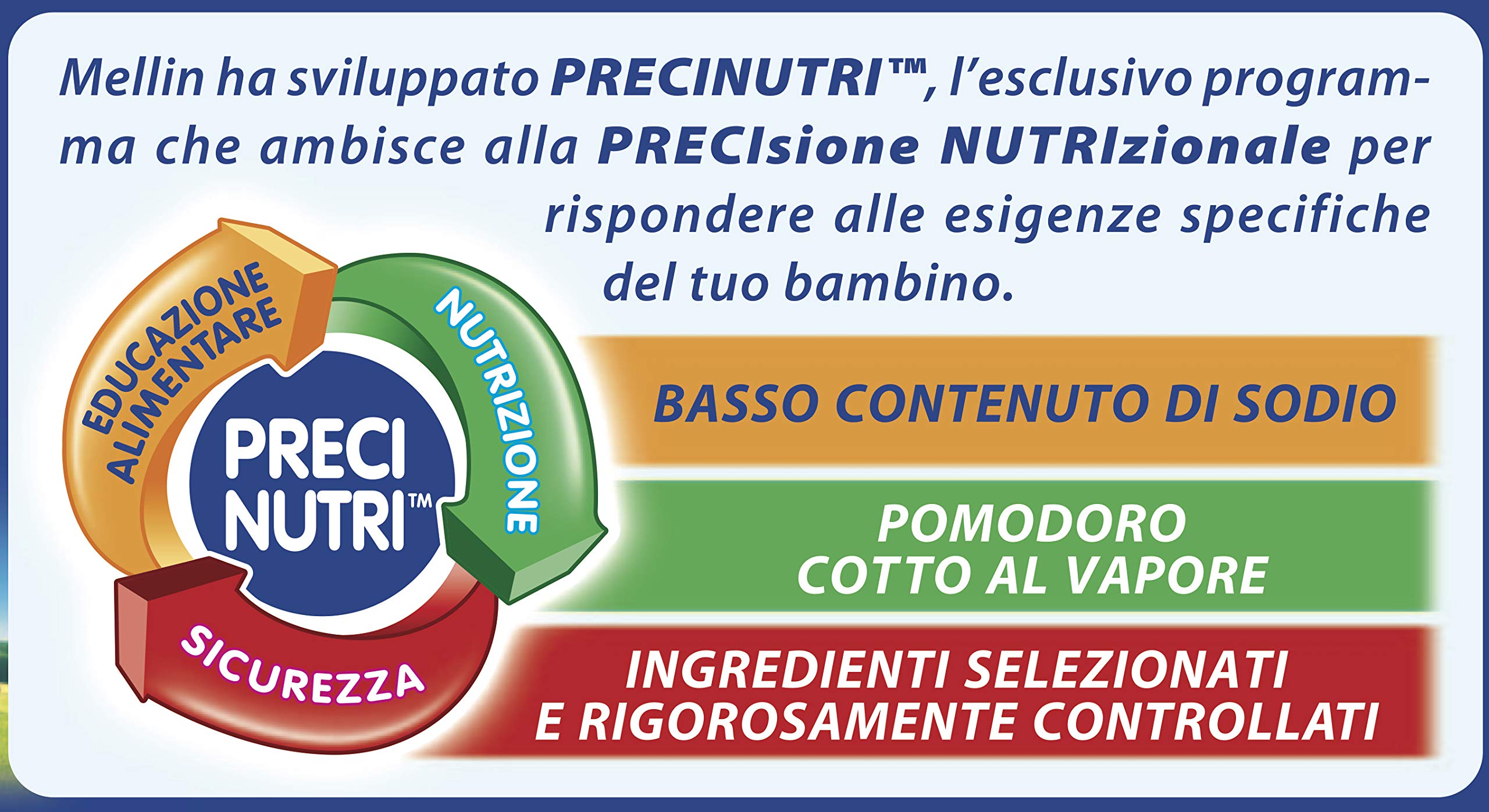 Mellin Primi Sughi Pomodoro e Verdure – 24 Vasetti da 80 gr