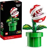 LEGO Super Mario Plante Piranha, Figurine Articulée avec Tuyau et 2 Pièces de Monnaie, Kit de Modelage pour Adultes, Décoration Intérieure, Idée Cadeau pour Hommes, Femmes et Adolescents 71426 - 1