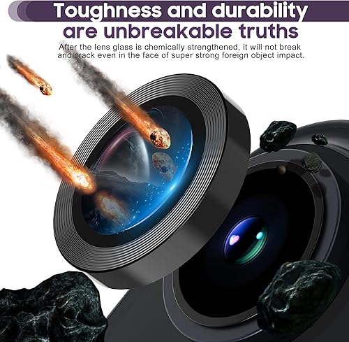 Miniatura 3 de Suoman Protector de lente de cámara para iPhone 14iPhone 14 Plus, ajuste perfecto Protector de lente de cámara de metal templado premium para iPhone