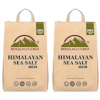 Vista 9 de Himalayan Chef - Sal rosa del Himalaya, grano grueso, tamaño a granel de 40 libras, para molinillos y muelas de sal 100 % natural y orgánica
