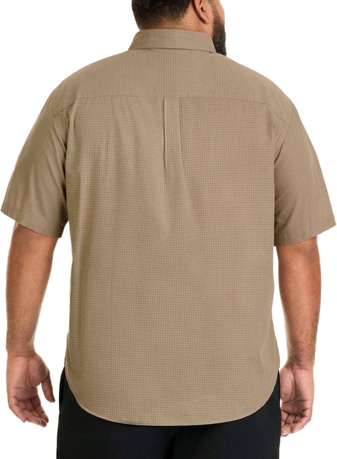 Van Heusen Men's Big and Tall Wrinkle Free Short Sleeve Button Down Shirt - Image 2