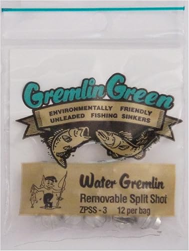 Gremlin Gremlin de agua verdeTin extraíble Split Shot Pouch, B