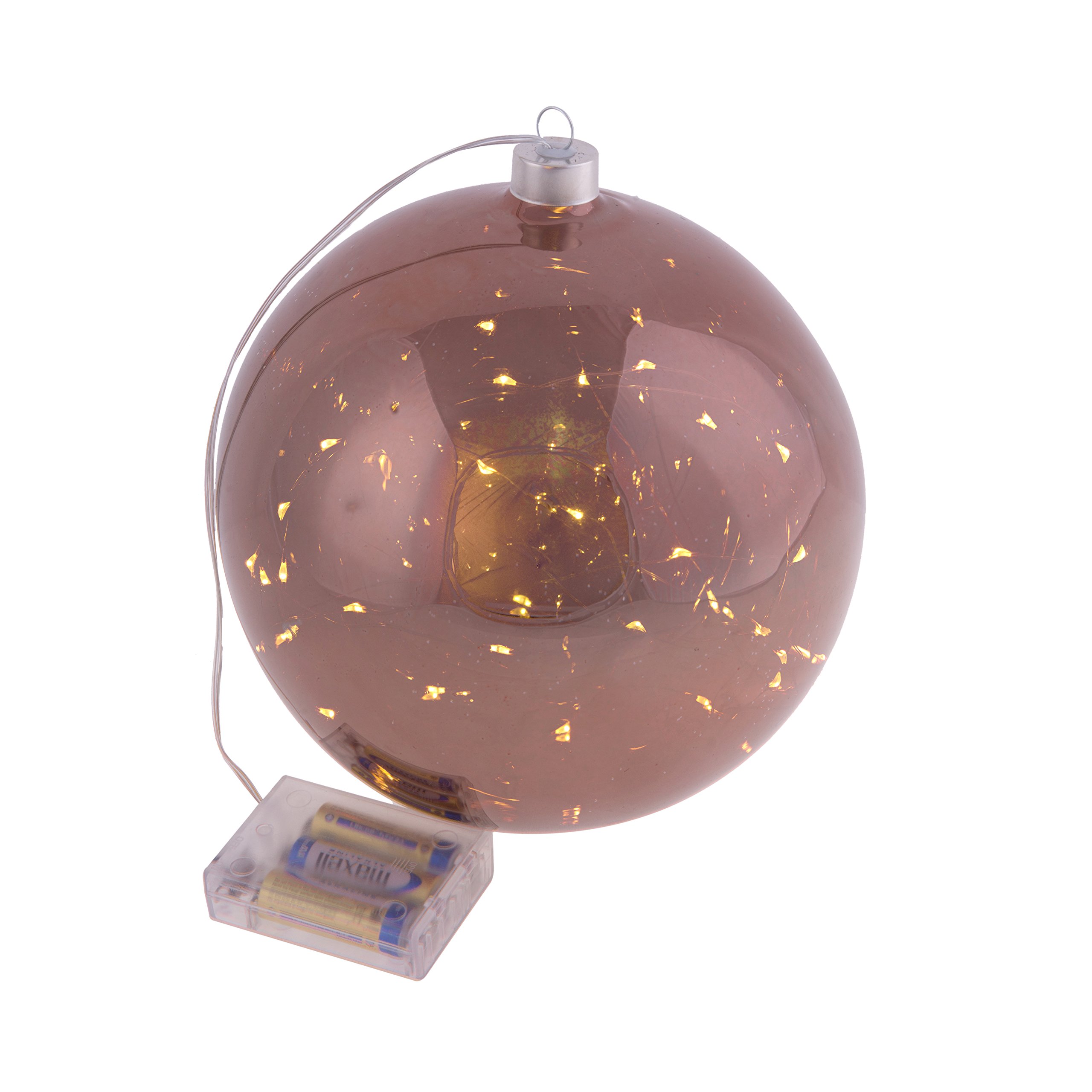Bianchi DinoXB179_02 Ball with LED, Gold, 12x12x13 cm