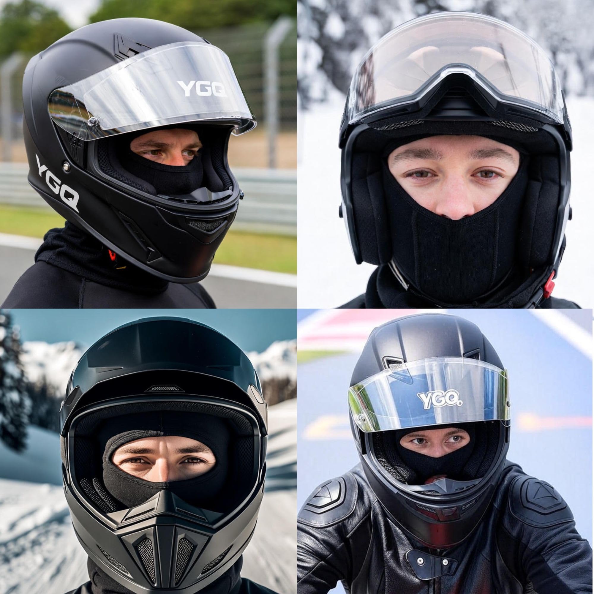 Passamontagna invernale Balaclava, maschera integrale da moto sotto il casco, scaldacollo antivento con cappuccio per sci, moto, ciclismo ed escursionismo