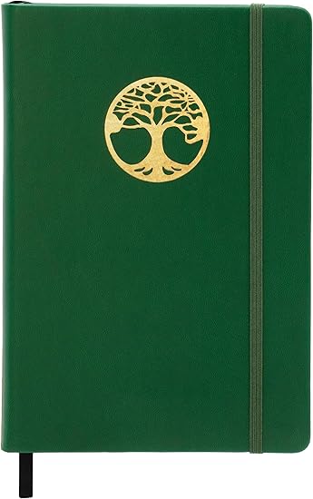 EVERLINEA 5.6” x 8.3” Embossed Tree A5 Hardcover Notebook, 240 Lined Pages, Forest Green-Wow! eBook