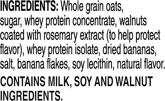 Quaker, Protein Instant Oatmeal, Banana Nut, 12.9 Oz, 6 Count (Pack of 1)