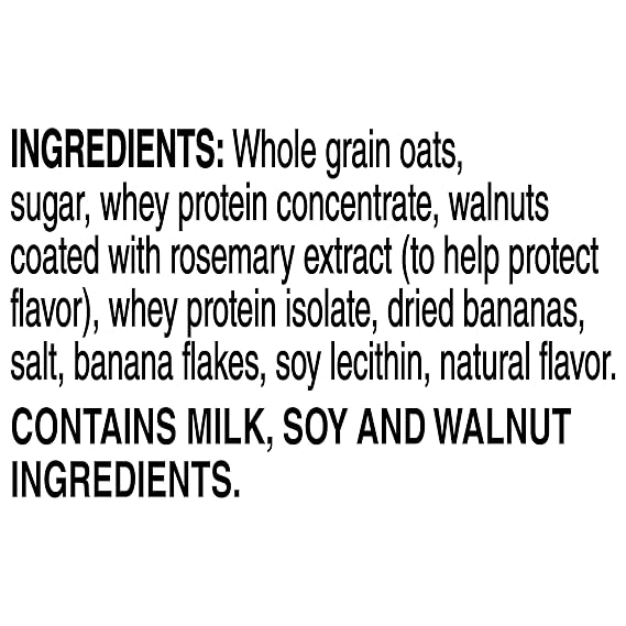 Quaker, Protein Instant Oatmeal, Banana Nut, 12.9 Oz, 6 Count (Pack of 1)