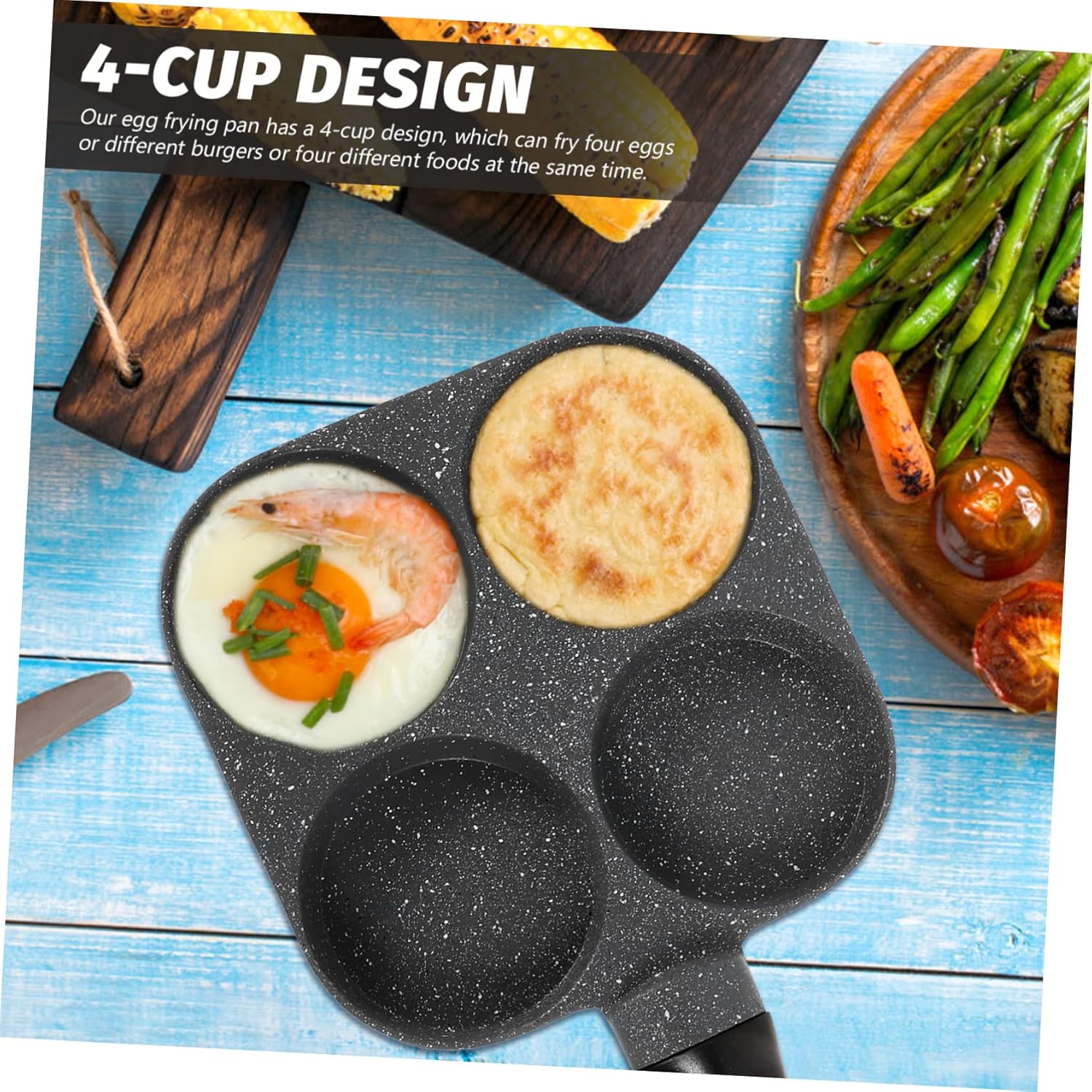 Nonstick Egg Frying Pan Single Omelet Cooking Pan for Breakfast Kitchen Frying Versatile Cooking for Eggs and More for Easy Cleanup