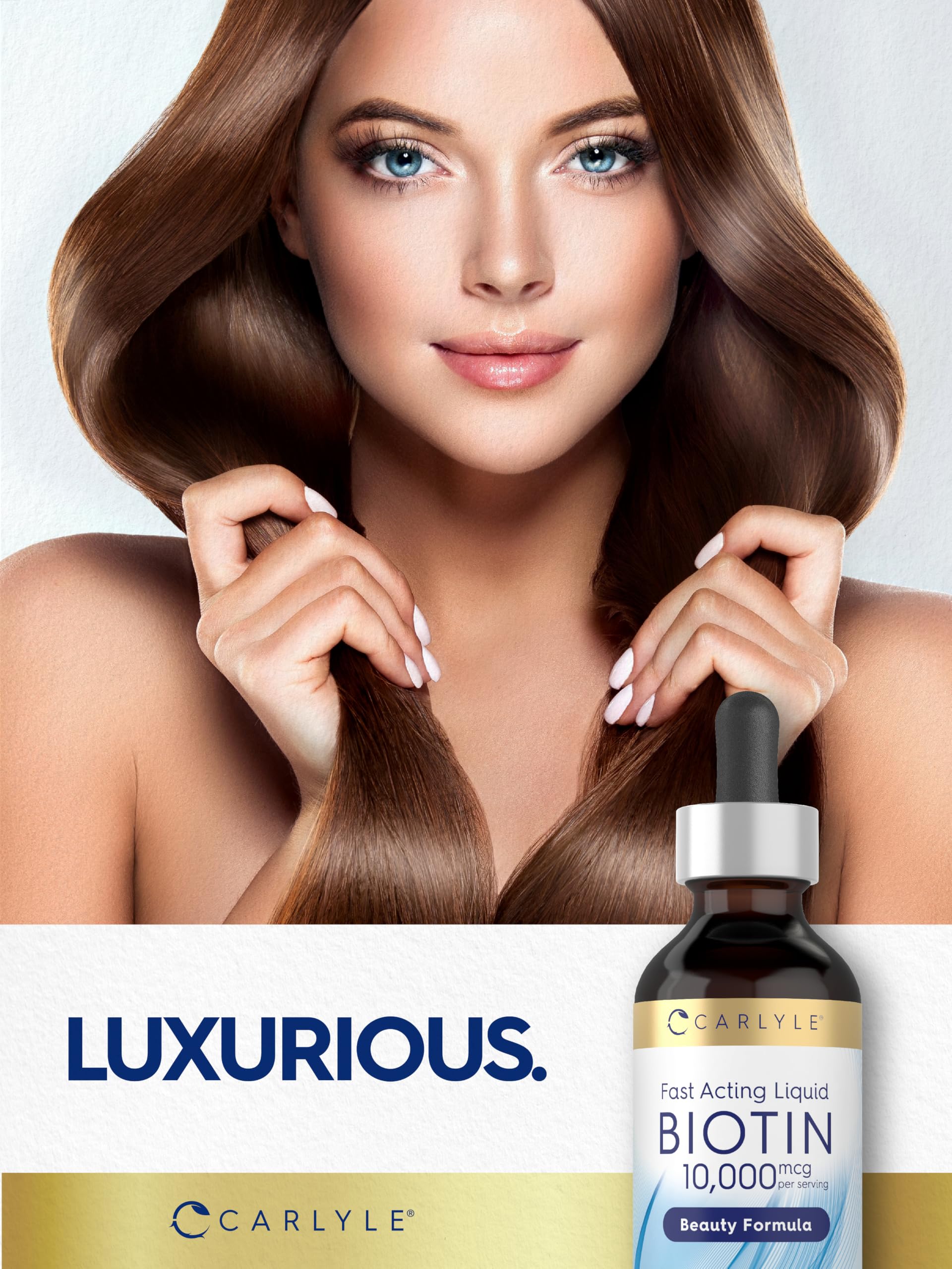 Carlyle Liquid Biotin 10000mcg | 2 oz | Extra Strength Drops — Amazon image 6