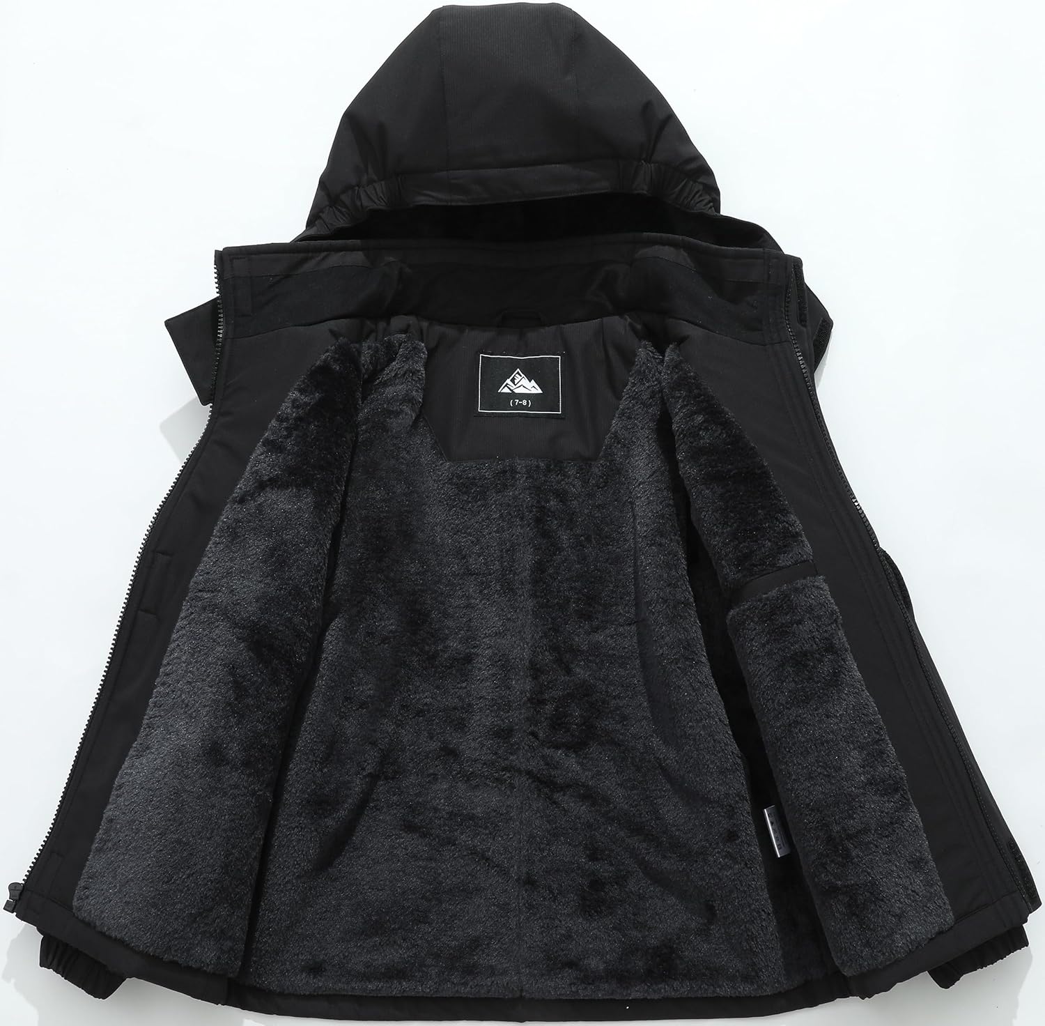 Boys' Waterproof Ski Jacket Winter Warm and Windproof Hooded Coat - Image 2