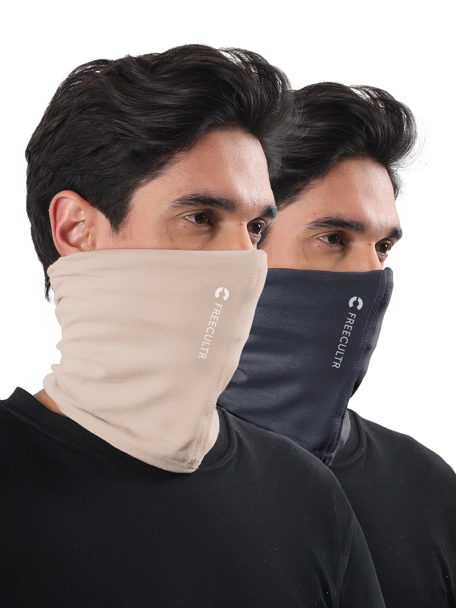 Unisex Bamboo Bandana – Antimicrobial, Ultra-Soft, and Comfortable. Breathable Multipurpose Headband and Face Mask for Dust Protection (Solid Color). 100% Try-On Guarantee.