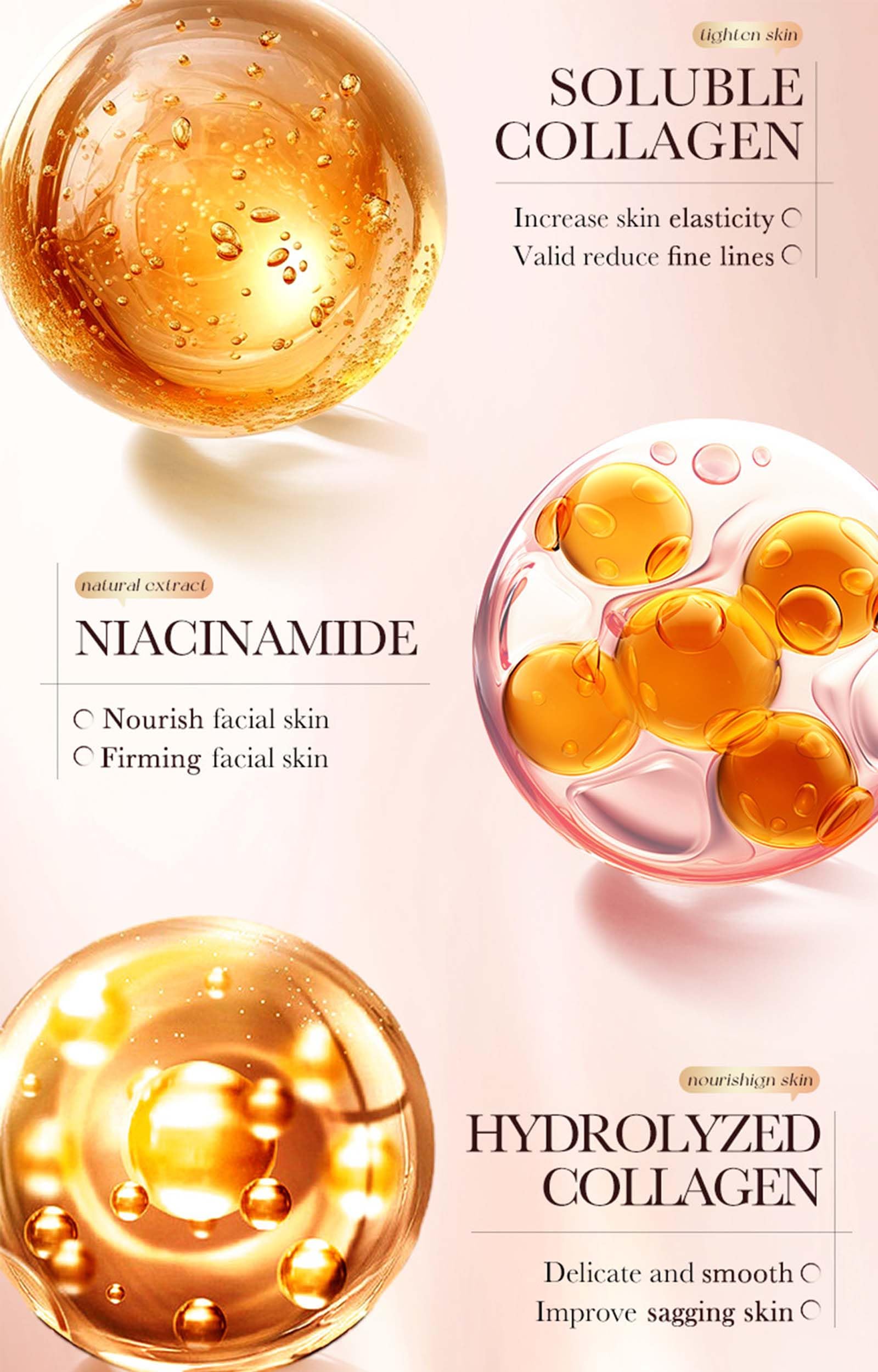 Collagen Peel off Face Mask Collagen Reverse Volume Peel Off Face Mask Improves Skin Elasticity and Firms Skin Overnight for All Skin Types 75ml - Image 3