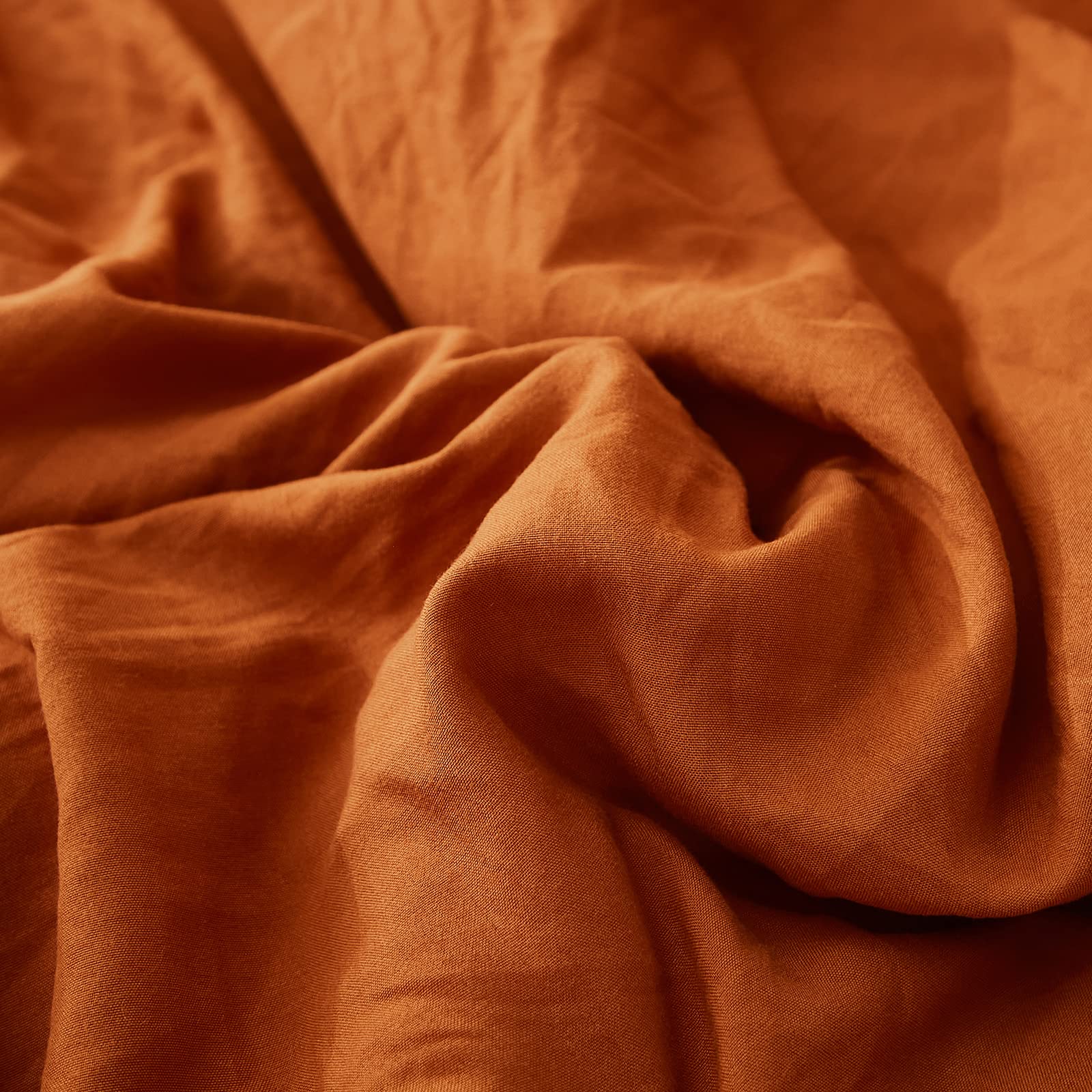 Taies D'oreiller Grandin Road Orange Brûlé - 100% Coton - 11x20 Pouces - Lot De 2