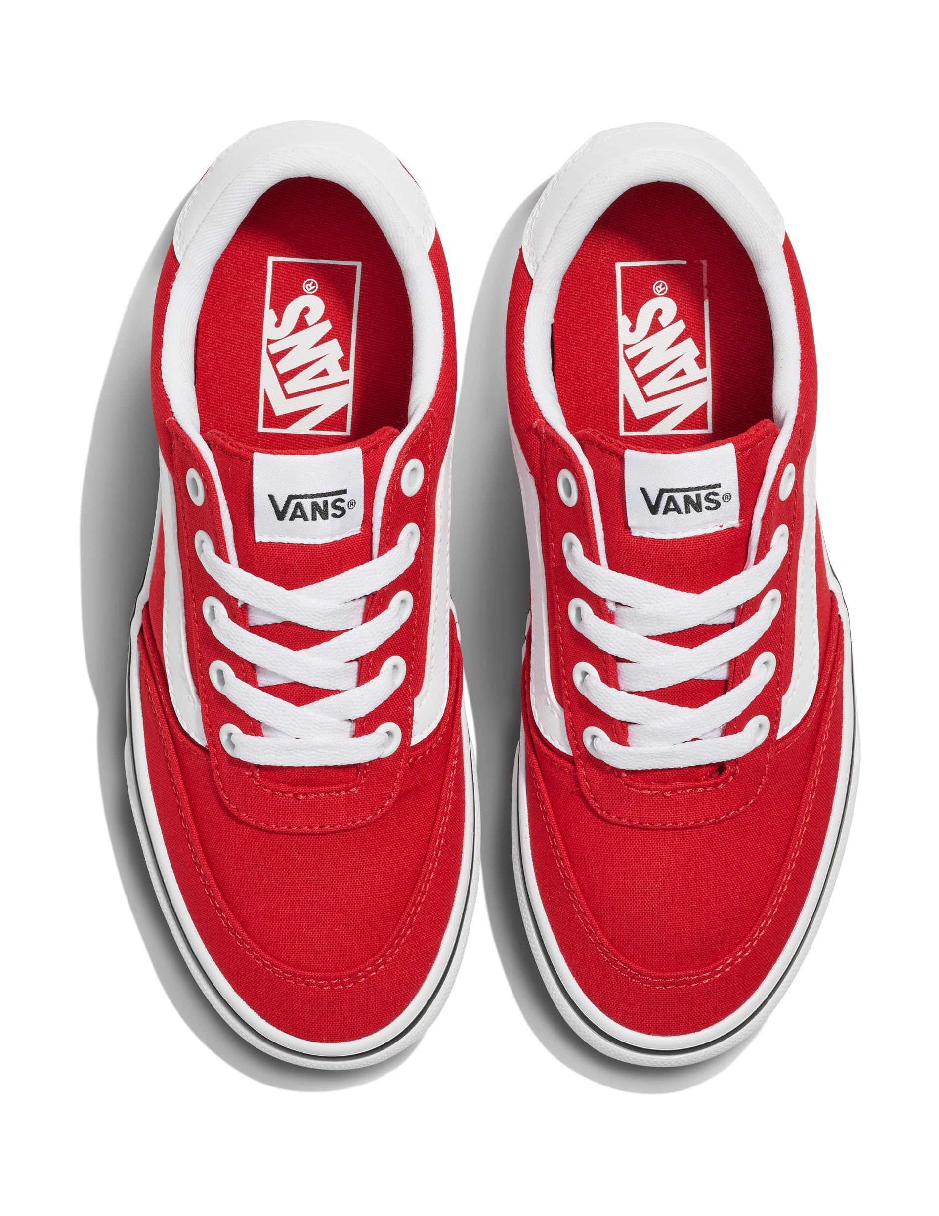 Vans Womens Brooklyn Ls Shoe | Low-top Sneakers for Everyday Wear, Walking, Work & Fashion: 8 Canvas Sunset Ruby