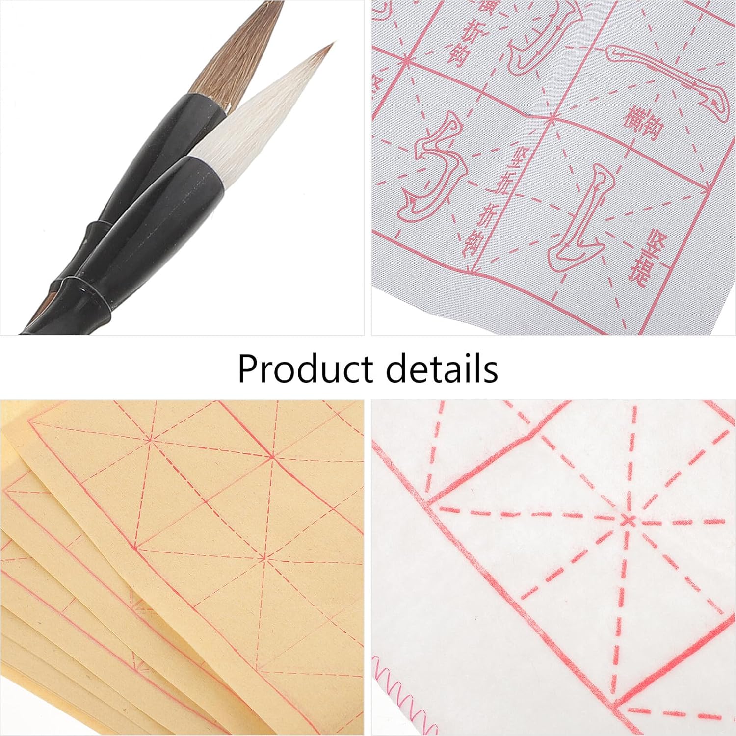 Gadpiparty 書道用軽量携帯書写 書き初め対応再利用可能習字マット 学生用筆ペン付属 家用多機能書道キット