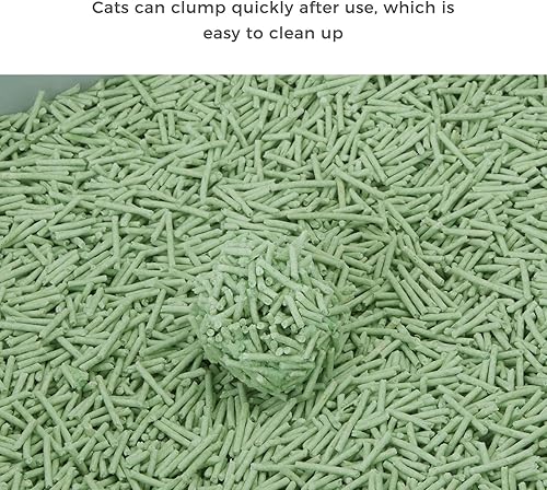 Miniatura 4 de Nourse CHOWSING - Arena de tofu de 6 libras, arena de tofu para gatos sin polvo, absorbe rápidamente los olores de los gatos, el inodoro para gatos