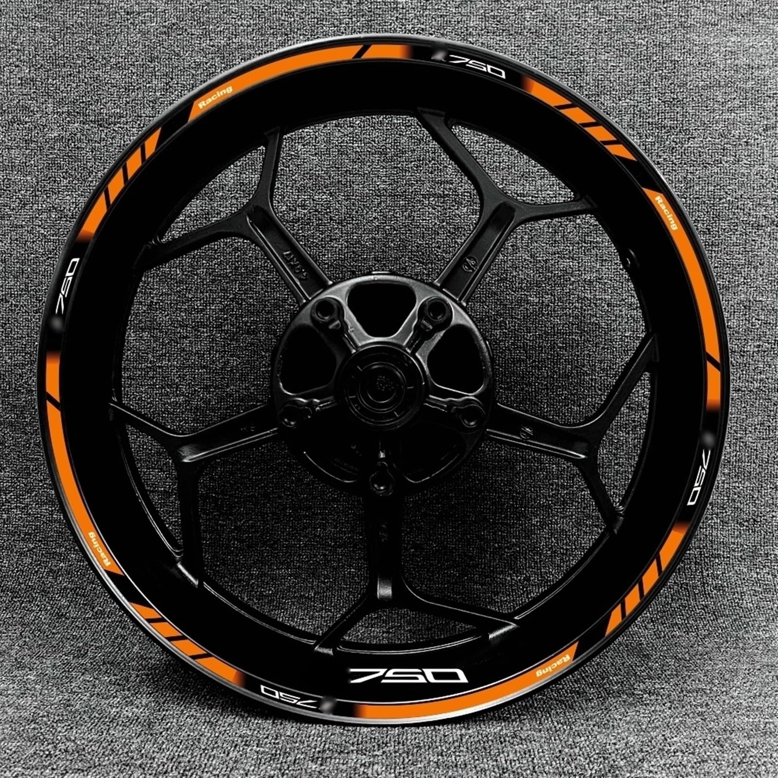 Motorcycle Wheel Sticker Inner Rim Reflective Protection Decal Decorative Film for Kawasaki Z750 Decorative(Color11)