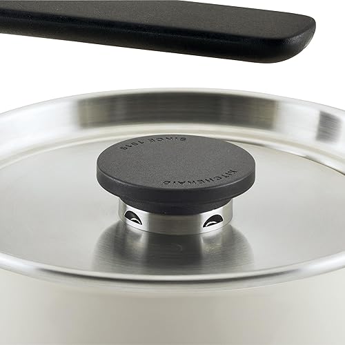 Miniatura 11 de KitchenAid Teakettles Enamel-on-Steel Stovetop Whistling Teakettle, Induction Ready, Stainless steel Lid, 2 Quart - White