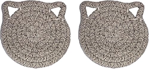 NRONTEEWS 6 posavasos para bebidas, posavasos tejidos a mano para mesa de café, bonitos posavasos para mesa de madera, posavasos de otoño para