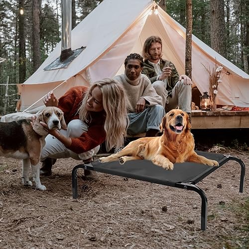 Miniatura 8 de Funda de repuesto para cama elevada para perro, hamaca de malla transpirable, 42.84 x 28.30 x 0.31 pulgadas