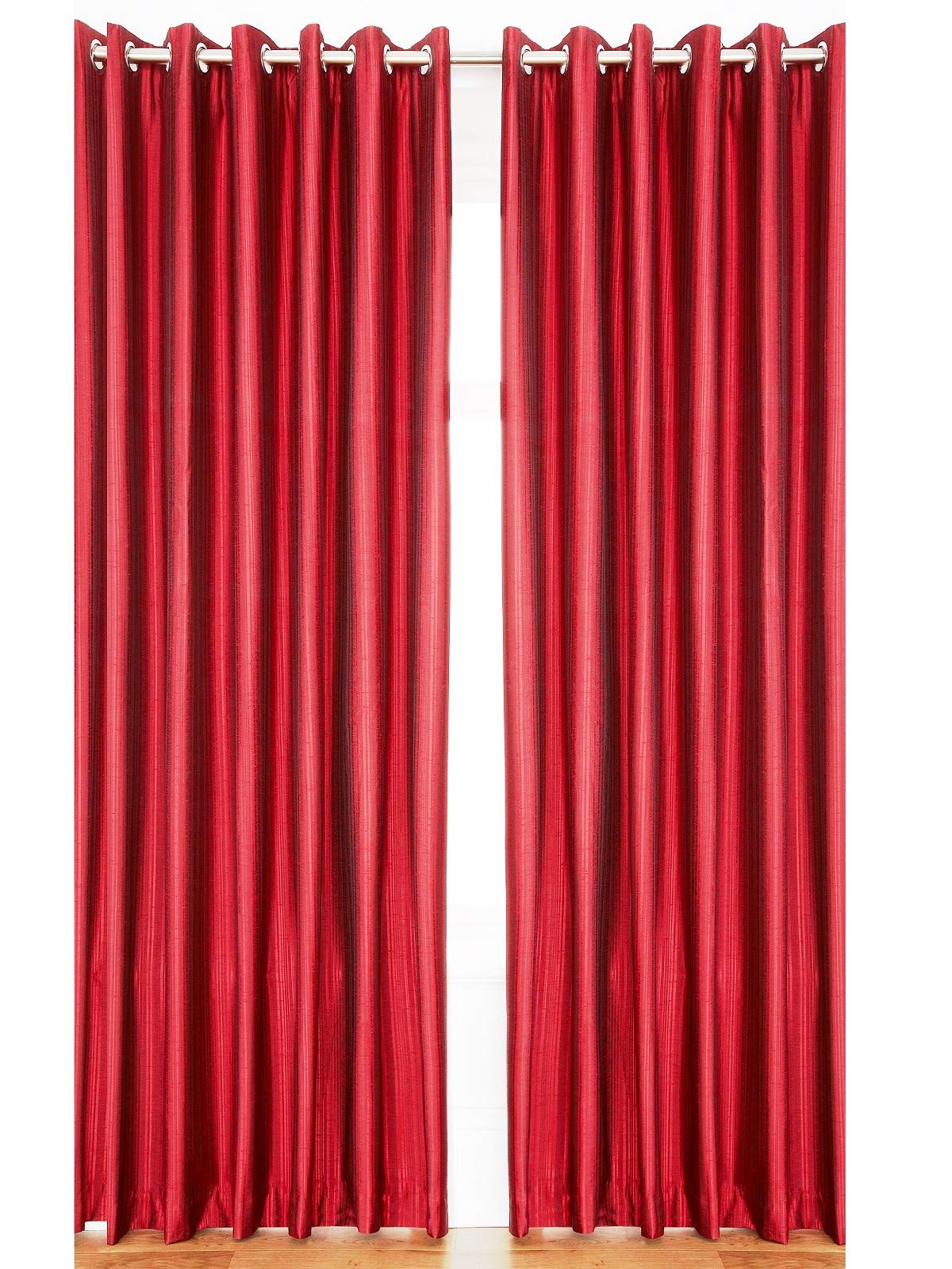Homefab India Royal Silky Grommet Long Door Curtain - 9 feet, Maroon - 2 Piece (B00NRQPIVA) Amazon Price History, Amazon Price Tracker