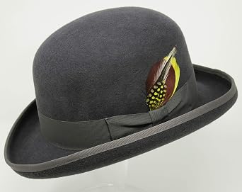 Premium Orwell - Bowler Derby Hat - 100% Wool Felt