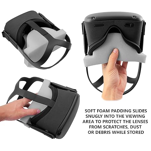 Miniatura 2 de Casematix Lens Cover Foam Protector Compatible with Oculus Quest VR Headset 128gb 64gb to Avoid Screen Scratches