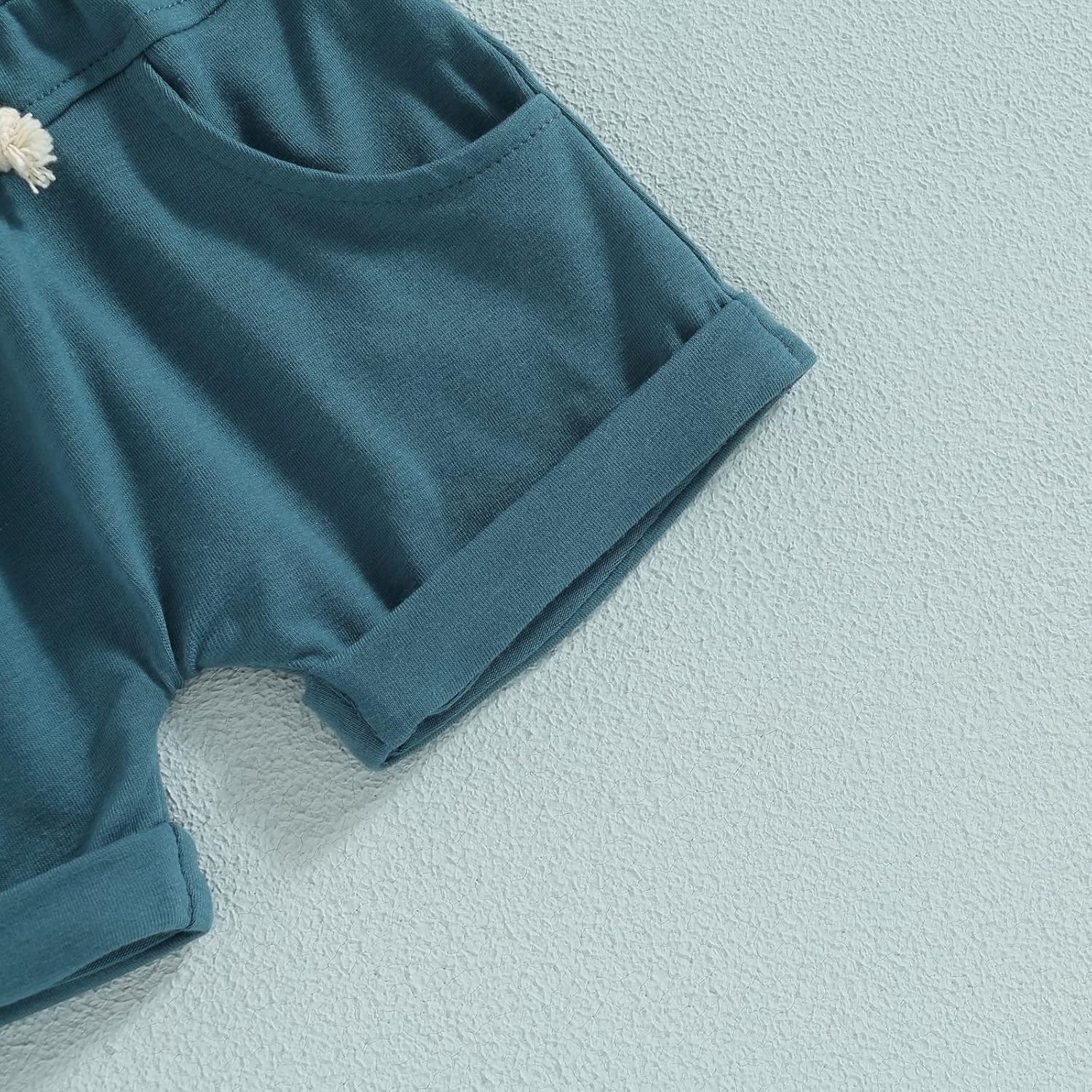 Toddler Baby Boy Clothes Beach Short Sleeve Palm Print Hawaiian T-Shirt and Drawstring Shorts Set Summer Outfit - Image 6