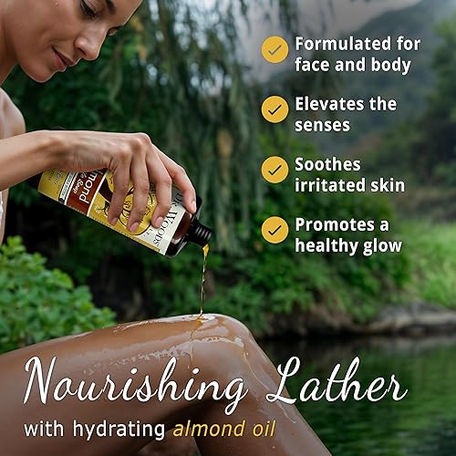 Miniatura 2 de Dr. Woods Jabón líquido de castilla de almendras – Jabón de Castilla con aceite de almendras puro, gel de baño para hombres y mujeres, manteca de