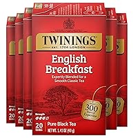 Vista 49 de Twinings Gingerbread Joy Té Negro en Bolsas Envueltas Individualmente, 20 Unidades (Paquete de 6), Jengibre y Canela, Con Cafeína, Disfrute Caliente