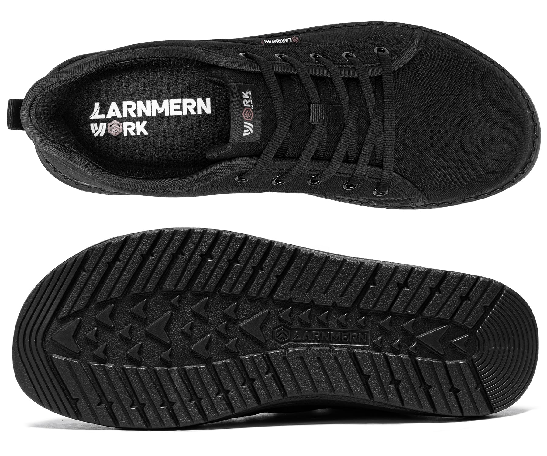 LARNMERN Zapatos de Seguridad para Hombre Slip On Zapatillas Trabajo con Puntera de Acero Calzado Seguridad Ligero Comodo Calzado de Seguridad Hombre Amortiguación