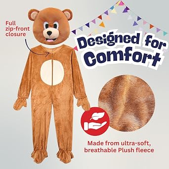 Dress Up America Bear Mascot Costume