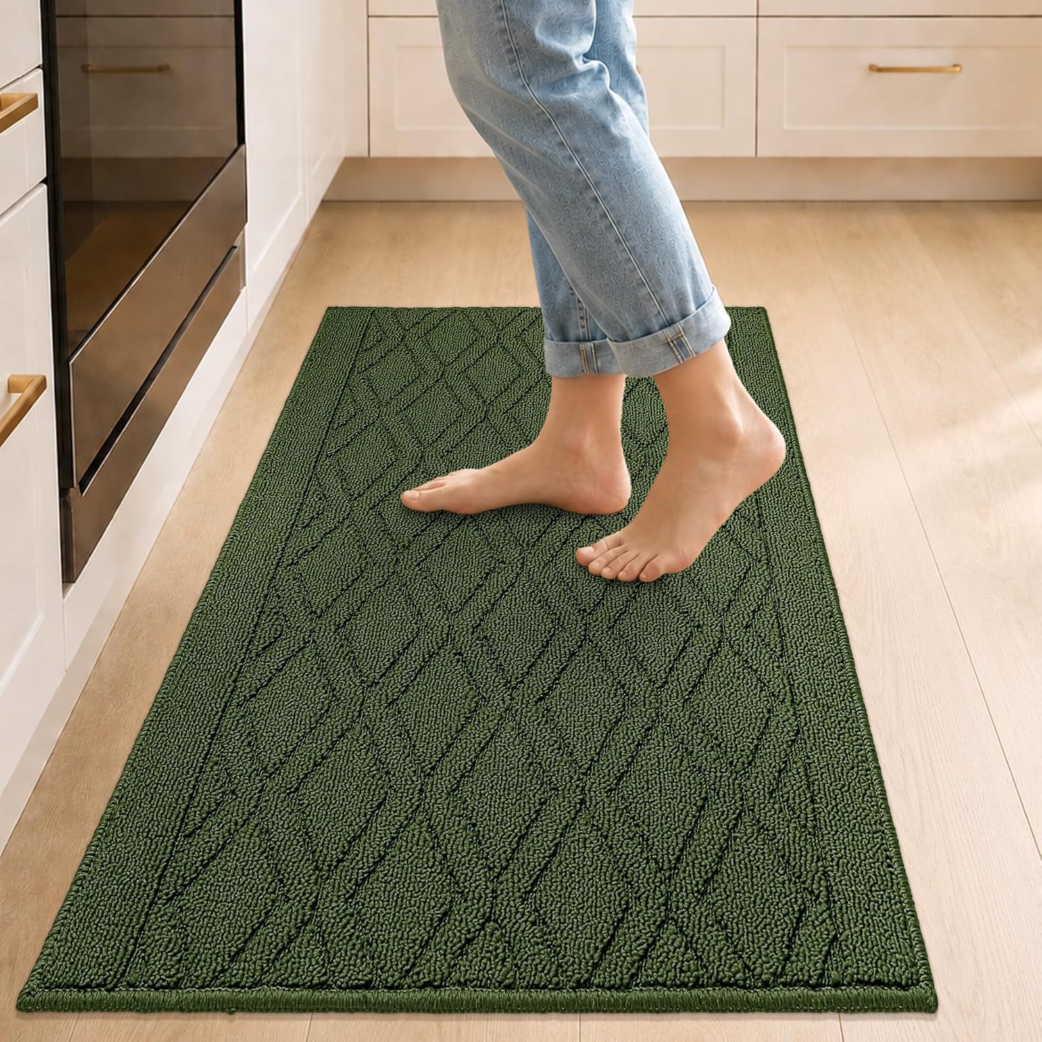 Photo 1 of COSY HOMEER Kitchen Rugs 24"x35" Non-Slip Washable