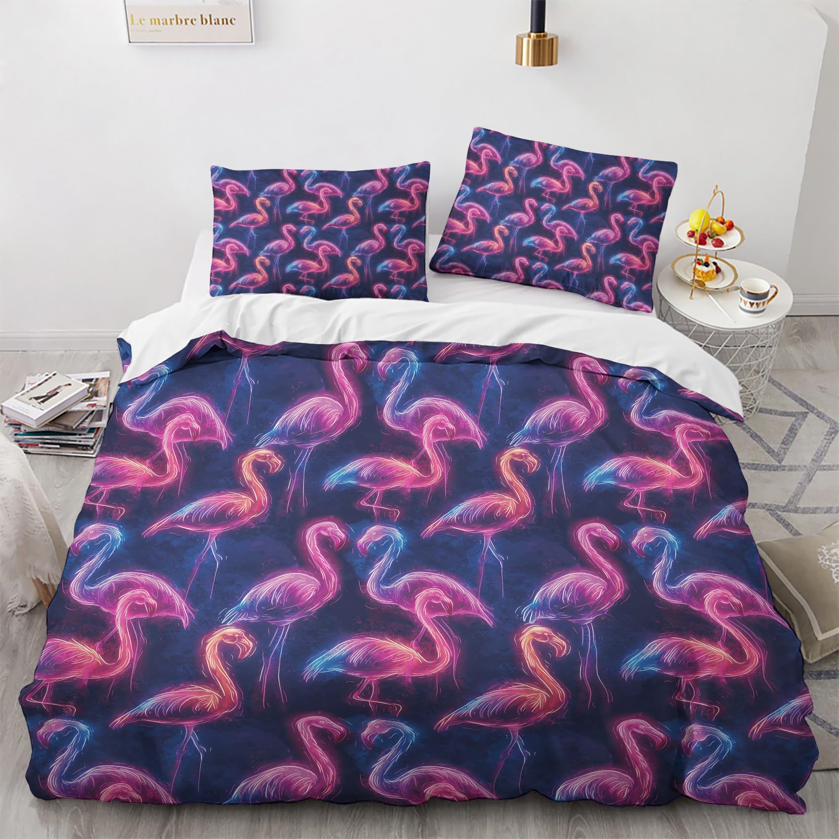 Housse de couette 240x260 flamant rose pour raviver une chambre terne