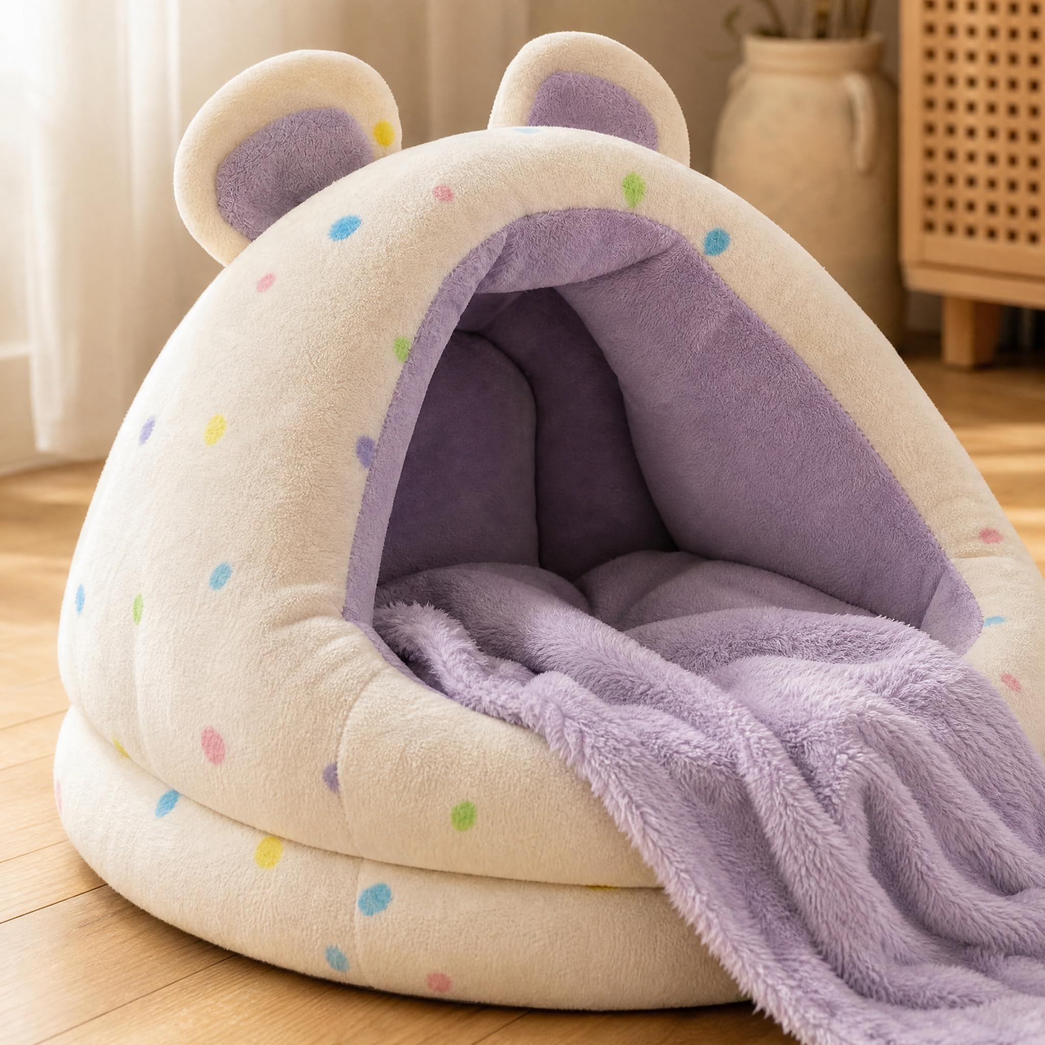 Cuccia Semi-chiusa in Tessuto per Gatti, style to 1