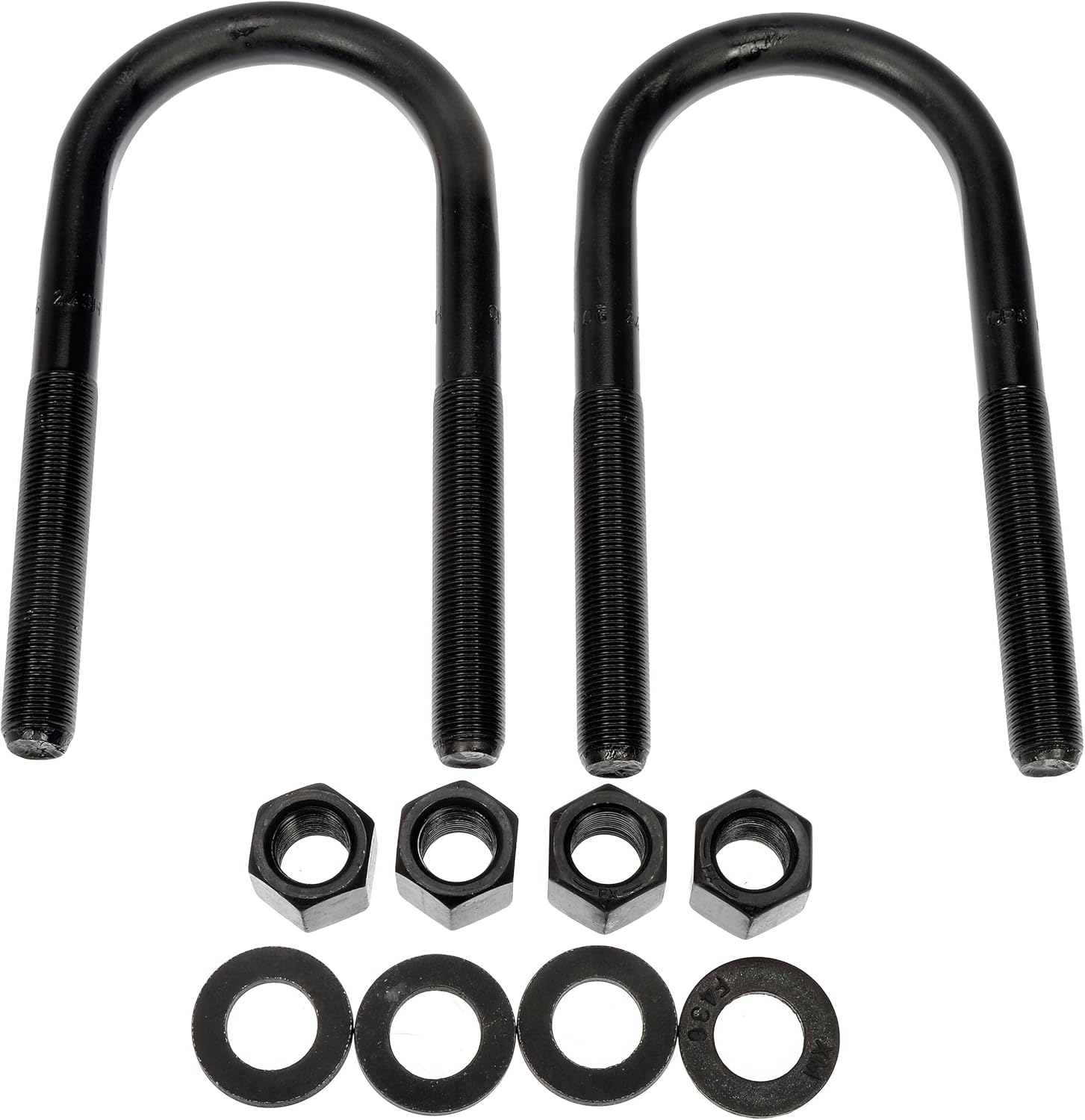Front Leaf Spring Axle U-Bolt Kit Compatible With Chevrolet K30 1986 1985 1984 1983 1982 1981 1980 1979 1978 1977 P-5138079