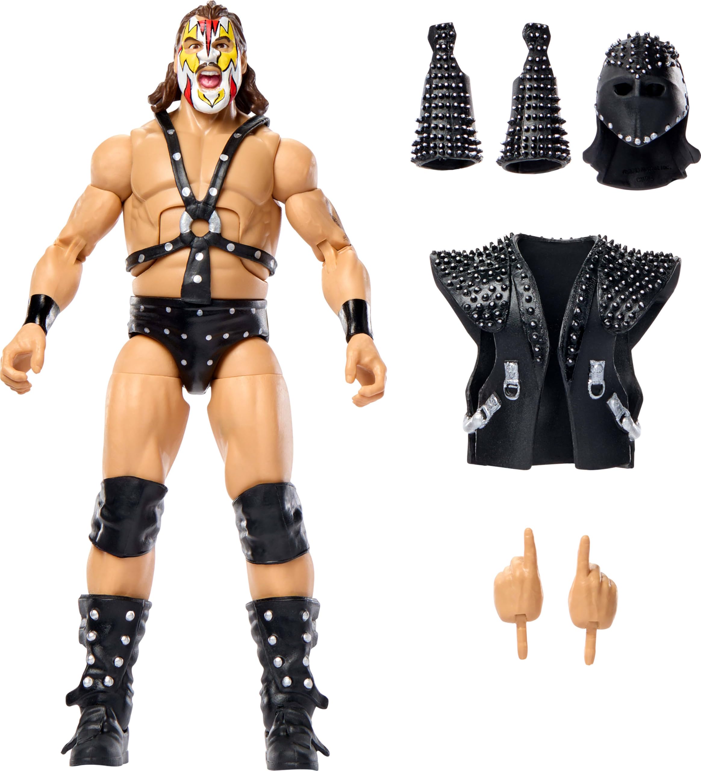 Mattel WWE Elite Actionfigur & Zubehör, Serie #123 Set, 15,2 cm großer Sammelabbruchsmash mit 25 Gelenkpunkten & austauschbaren Händen
