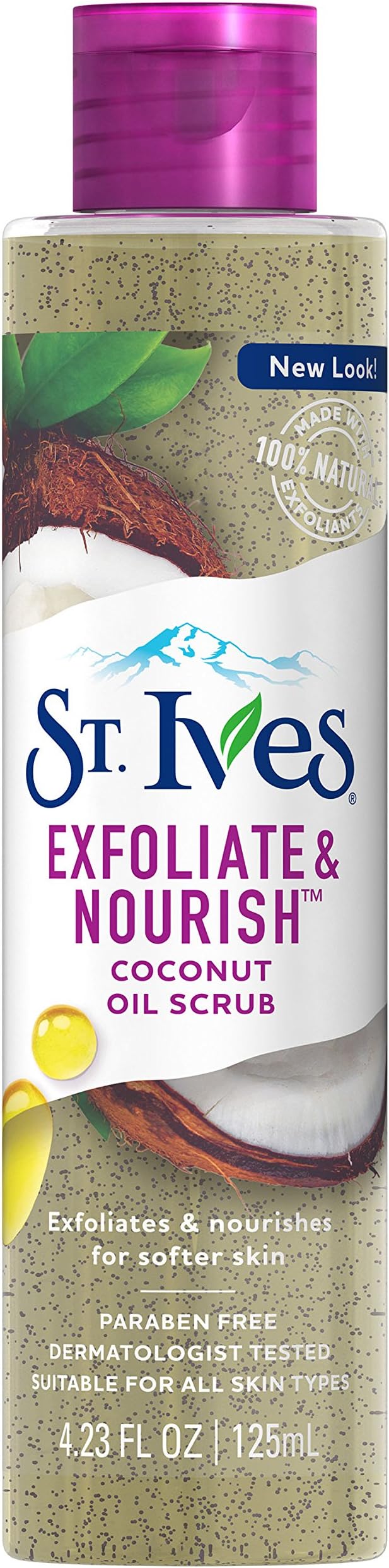 Exfoliate & Nourish Facial Oil Scrub, Coconut 4.23 oz