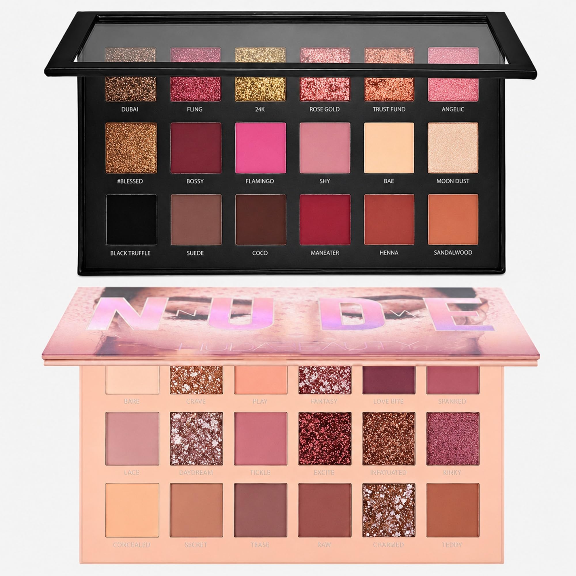 Beauty Rose Gold Remastered + Nude Edition Eyeshadow Palette Combo | 36 Shades (18+18) Matte & Shimmer Eye Makeup Palette | Highly Blendable Long Lasting Pigmented Eye Shadow Kit with Black Shade-image-30
