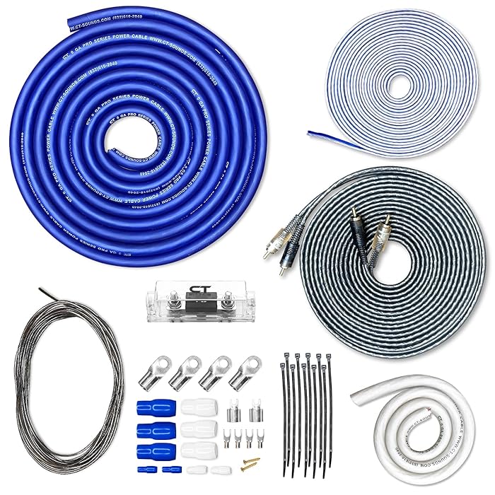 Buy CT Sounds 0 Gauge Pro Car Amplifier Wire Kit Complete Amp Wiring Installation with RCA