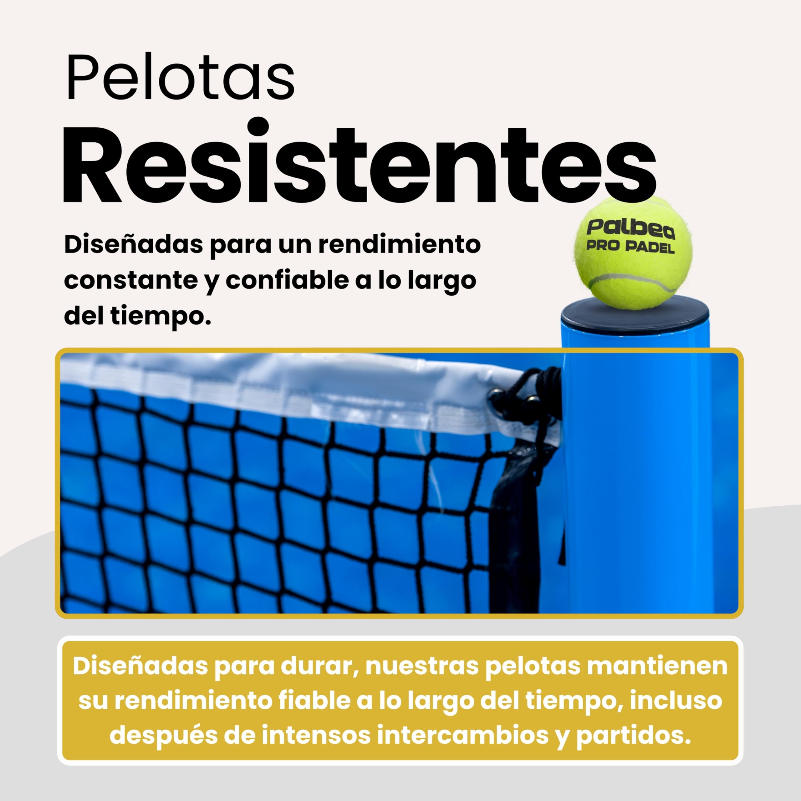 Palbea Pro Pelotas de Padel Aprobadas por FIP Alta Visibilidad Presurizadas 1 Caja 6-24 Tubos