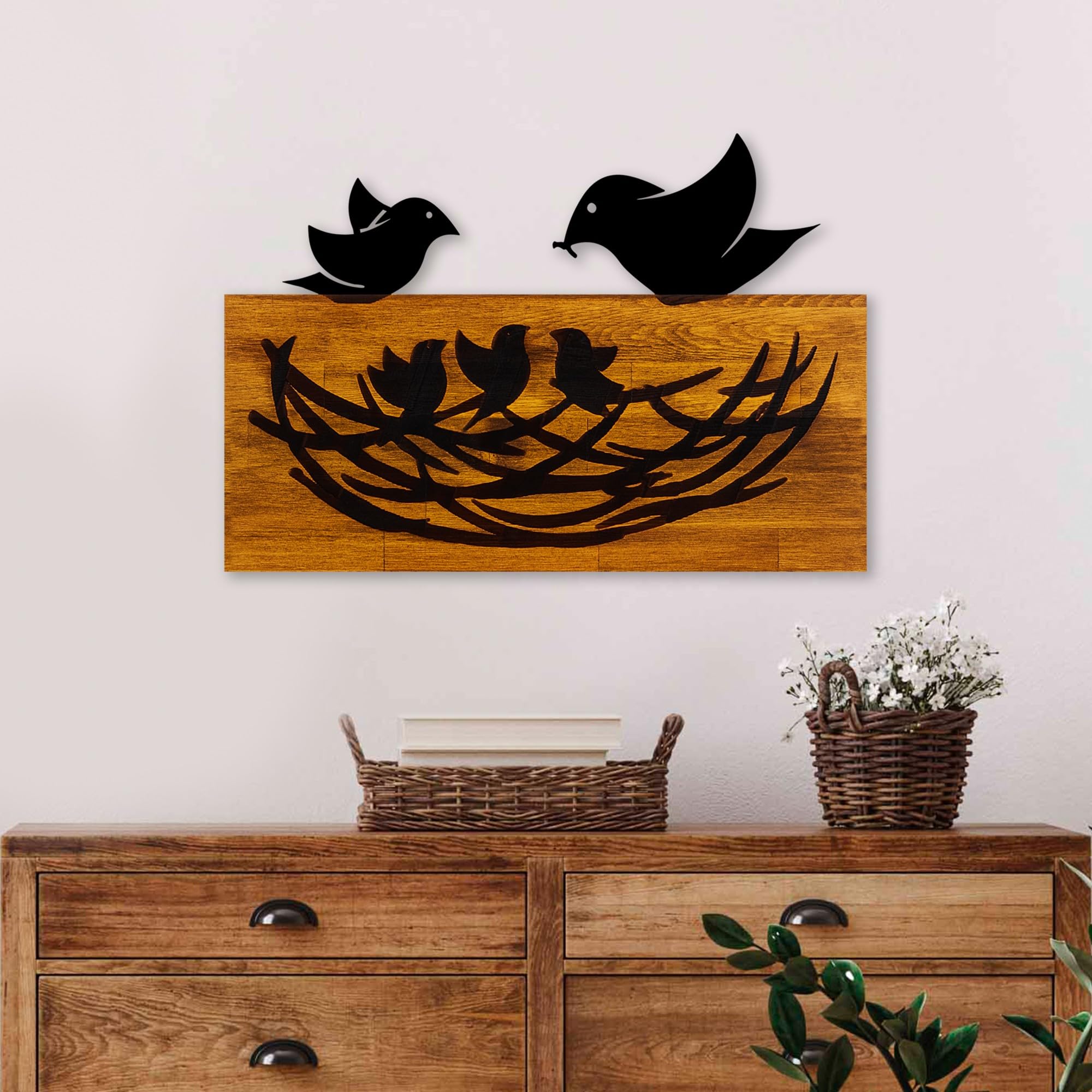 Décoration murale bois de noyer Wallity | Solution pour un intérieur chic et chaleureux