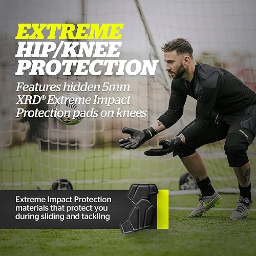 Miniatura 2 de Storelli ExoShield Goalkeeper 34 Pants, High-Impact Protection, Sweat-Wicking, UV-Resistant Athletic Bottoms for Soccer